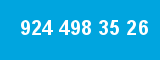 924 498 35 26 924 498 35 26